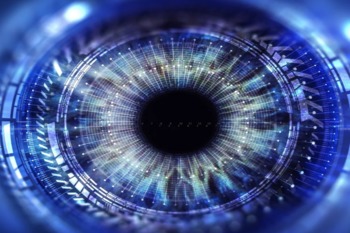 Futuristic Rendering Of A Human Eye